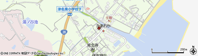 津名生穂郵便局 ＡＴＭ周辺の地図