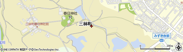 大阪府和泉市三林町778-1周辺の地図