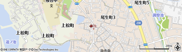 大阪府岸和田市尾生町790周辺の地図