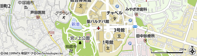 大阪府和泉市まなび野周辺の地図