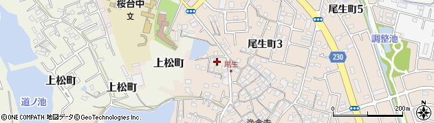 大阪府岸和田市尾生町794周辺の地図