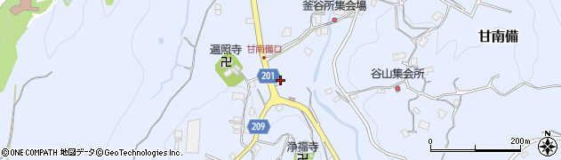 大阪府富田林市甘南備1580周辺の地図