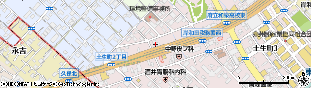 有限会社プロワーク岸和田周辺の地図