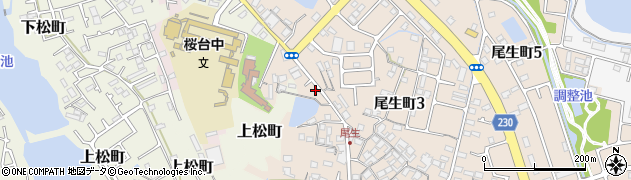 大阪府岸和田市尾生町801周辺の地図