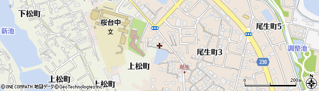 大阪府岸和田市尾生町811周辺の地図