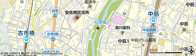 松原橋周辺の地図