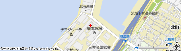 大阪府貝塚市港8周辺の地図