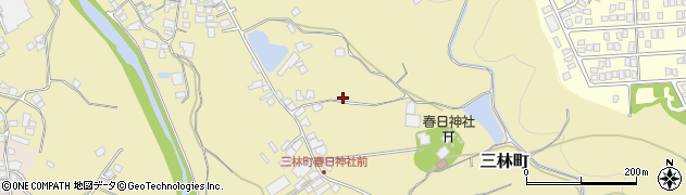 大阪府和泉市三林町1383周辺の地図
