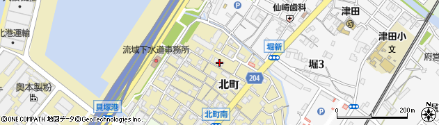 大阪府貝塚市北町37-4周辺の地図