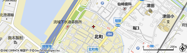 大阪府貝塚市北町37-5周辺の地図