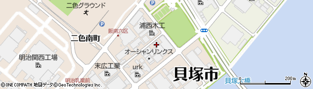 寿織物株式会社　二色工場周辺の地図