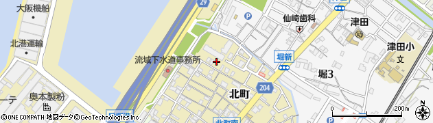 大阪府貝塚市北町37周辺の地図