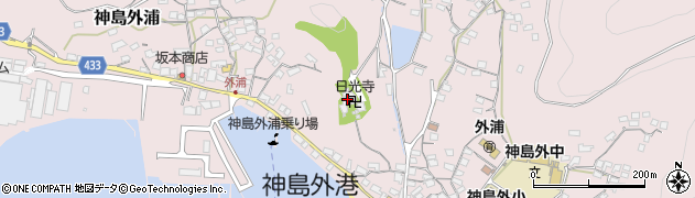 日光寺周辺の地図