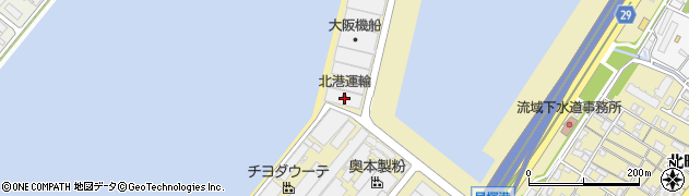 大阪府貝塚市港7周辺の地図