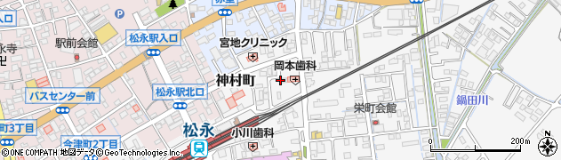 長和島岡公園周辺の地図