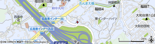 広島県広島市東区福田周辺の地図