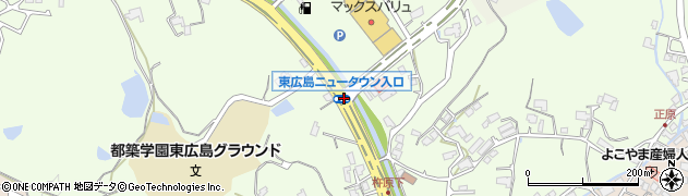 東広島ニュータウン入口周辺の地図