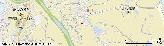 大阪府和泉市三林町411周辺の地図
