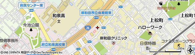 大阪ダイハツ販売Ｕ－ＣＡＲ岸和田周辺の地図