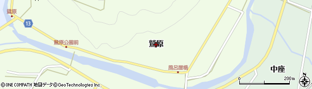 島根県津和野町（鹿足郡）鷲原周辺の地図