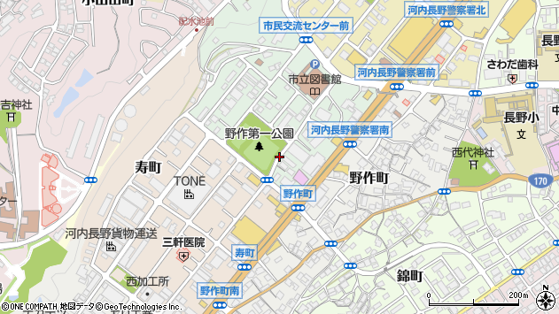 〒586-0025 大阪府河内長野市昭栄町の地図