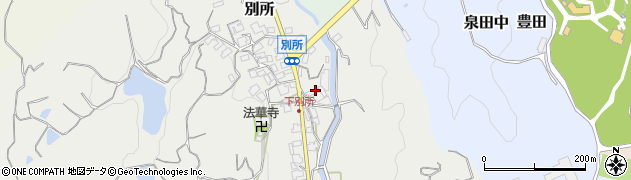 大阪府堺市南区別所249周辺の地図