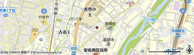 広島県広島市安佐南区古市周辺の地図