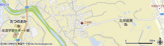 大阪府和泉市三林町378-1周辺の地図