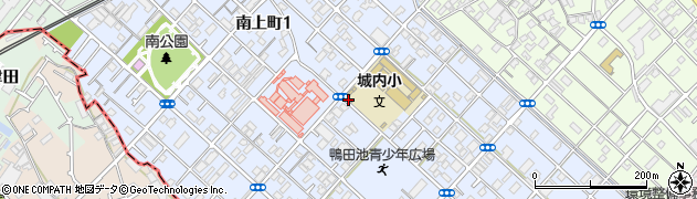 大阪府岸和田市南上町周辺の地図