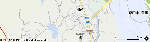 大阪府堺市南区別所146周辺の地図