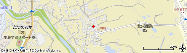 大阪府和泉市三林町380周辺の地図