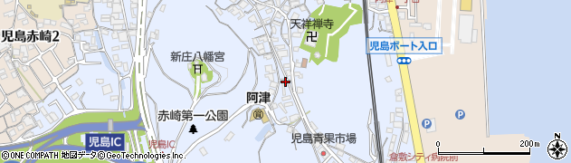 岡山県倉敷市児島阿津周辺の地図