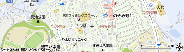 大阪府和泉市のぞみ野周辺の地図