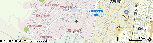 花みずき台東公園周辺の地図