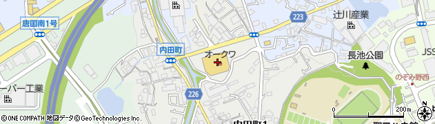 オークワ和泉中央店周辺の地図