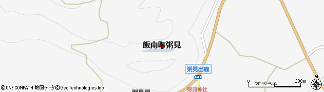 三重県松阪市飯南町粥見周辺の地図