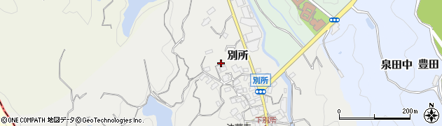 大阪府堺市南区別所158周辺の地図
