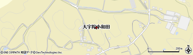 奈良県宇陀市大宇陀小和田周辺の地図