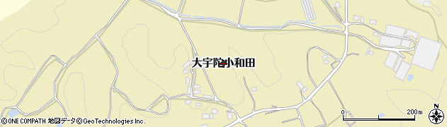 奈良県宇陀市大宇陀小和田周辺の地図
