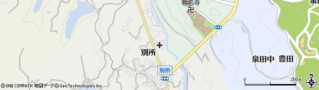 大阪府堺市南区別所212周辺の地図