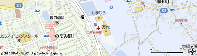 大阪府和泉市万町1074周辺の地図