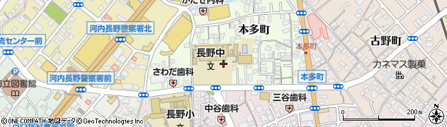 大阪府河内長野市本多町3周辺の地図