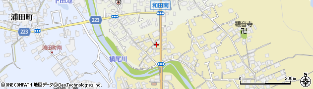 大阪府和泉市三林町23周辺の地図