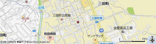 大阪府岸和田市三田町周辺の地図