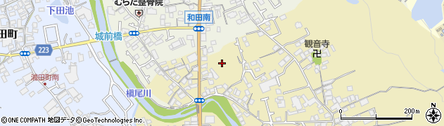 大阪府和泉市三林町35周辺の地図