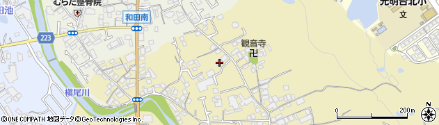 大阪府和泉市三林町152-1周辺の地図