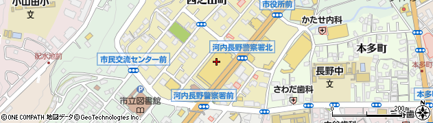 酒のワールド　河内・長野店周辺の地図