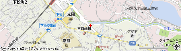 公文式　岸和田常盤教室周辺の地図