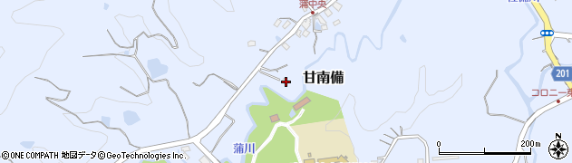 大阪府富田林市甘南備228周辺の地図