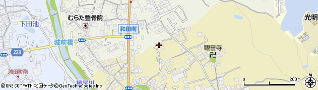 大阪府和泉市三林町58周辺の地図